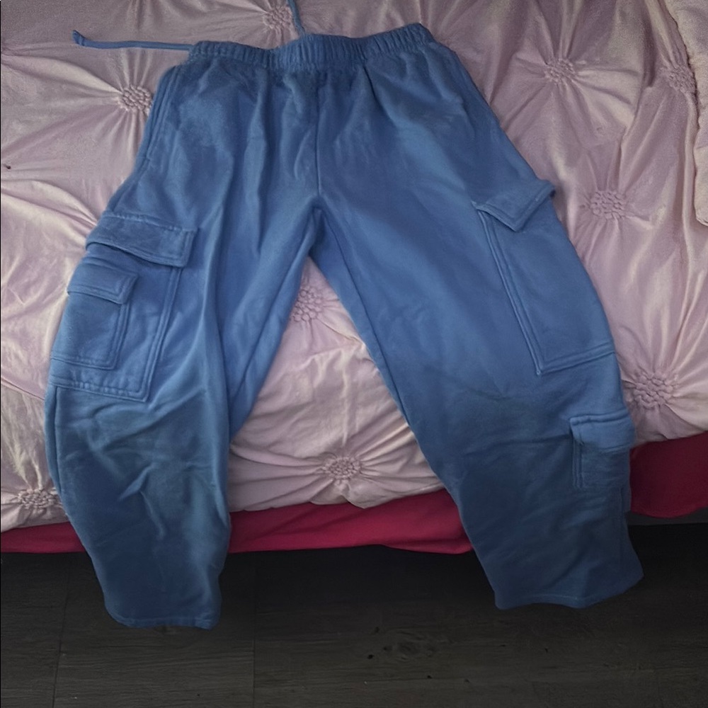 Men's Blue Cargo Pants
